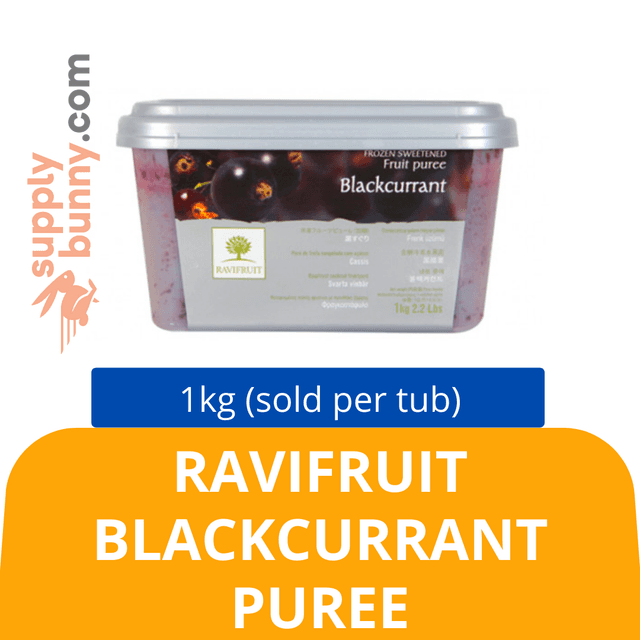 RAVIFRUIT BLACKCURRANT PUREE 1KG (sold per tub) BidFood