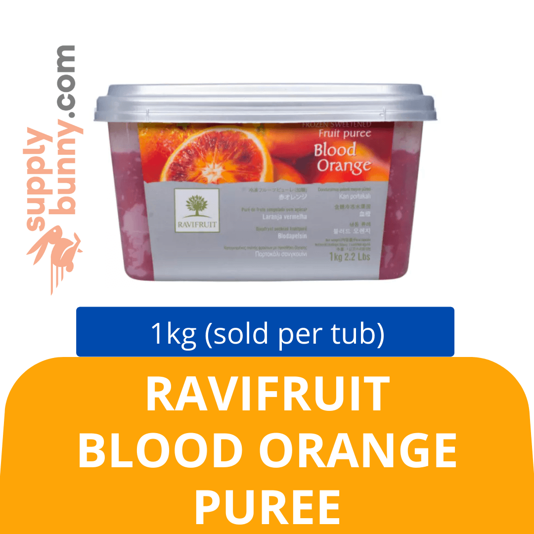 RAVIFRUIT BLOOD ORANGE PUREE 1KG (sold per tub) BidFood