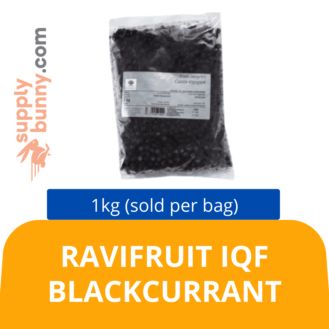RAVIFRUIT IQF BLACKCURRANT 1KG (sold per bag) BidFood