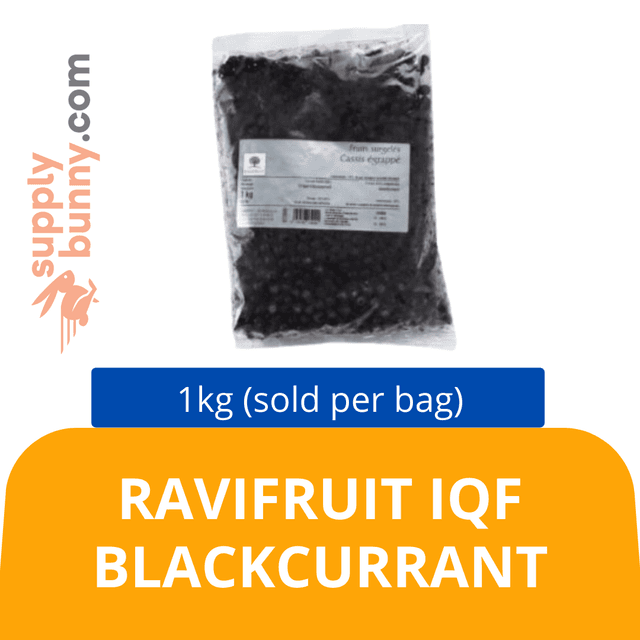 RAVIFRUIT IQF BLACKCURRANT 1KG (sold per bag) BidFood