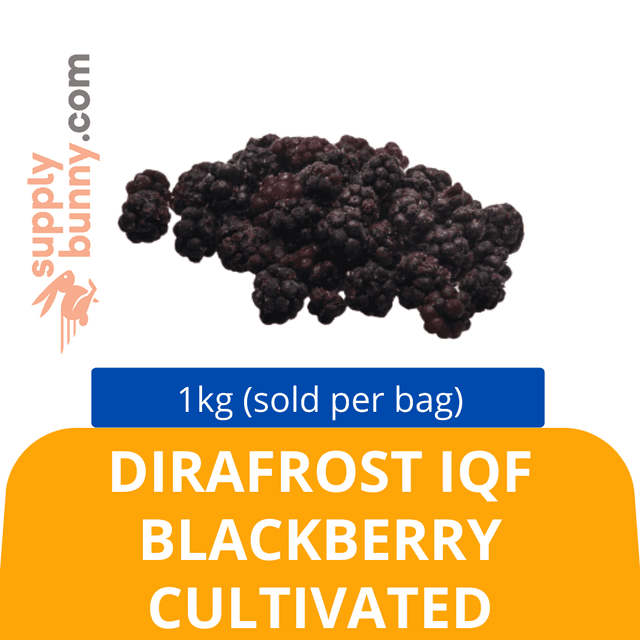 DIRAFROST IQF BLACKBERRY CULTIVATED 1KG (sold per bag) BidFood