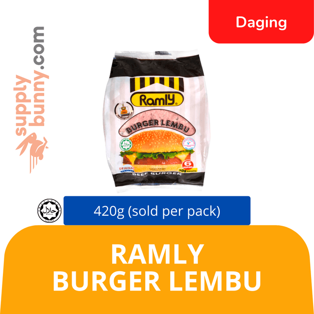 Ramly Burger Lembu 420g (sold per pack)