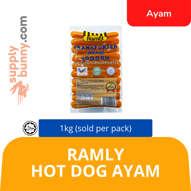 Ramly Hot Dog Ayam 1kg (sold per pack)