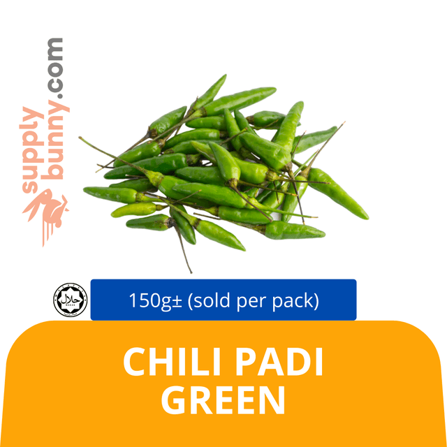 Chili Padi Green 150g± (sold per pack)