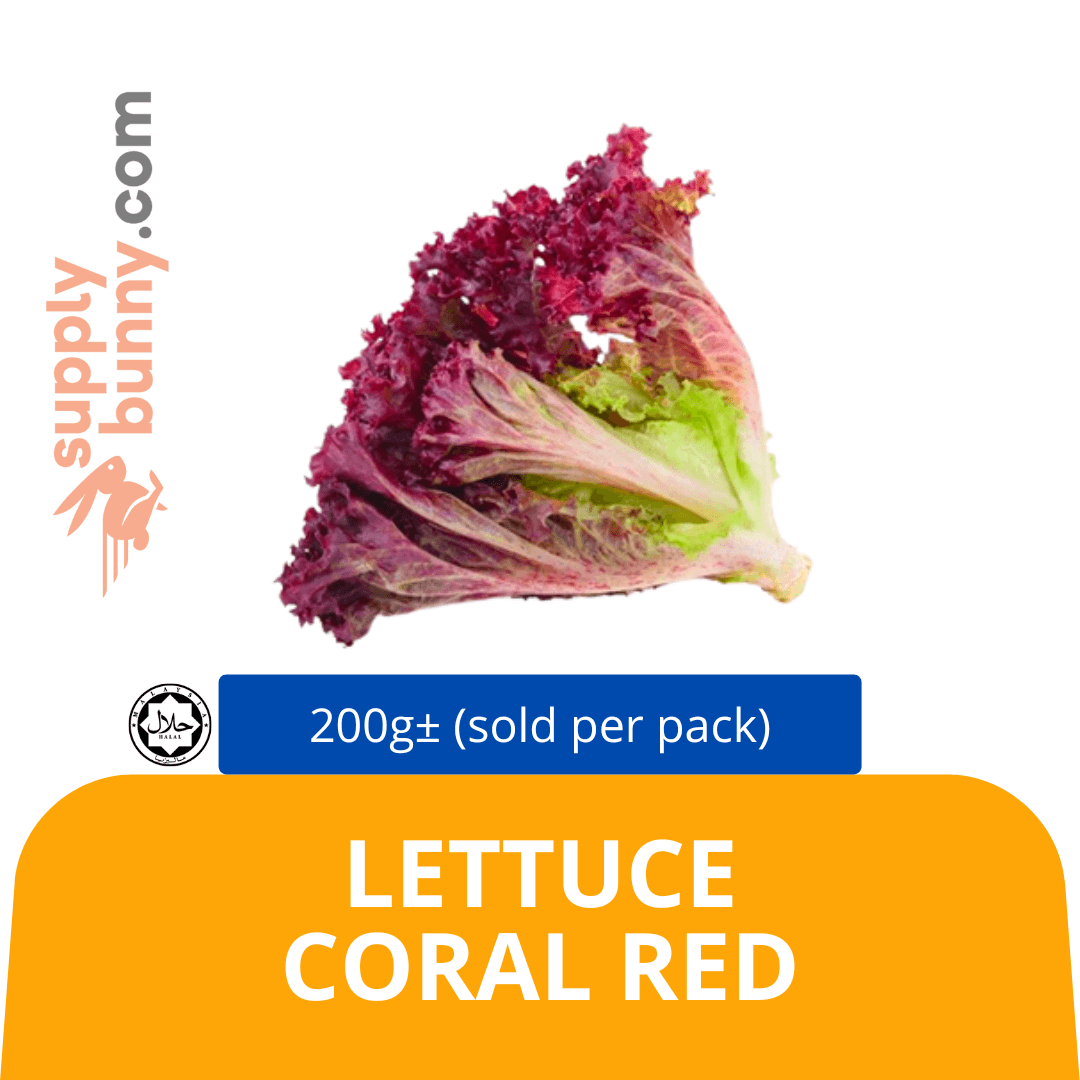 Lettuce Coral Red 200g± (sold per pack)