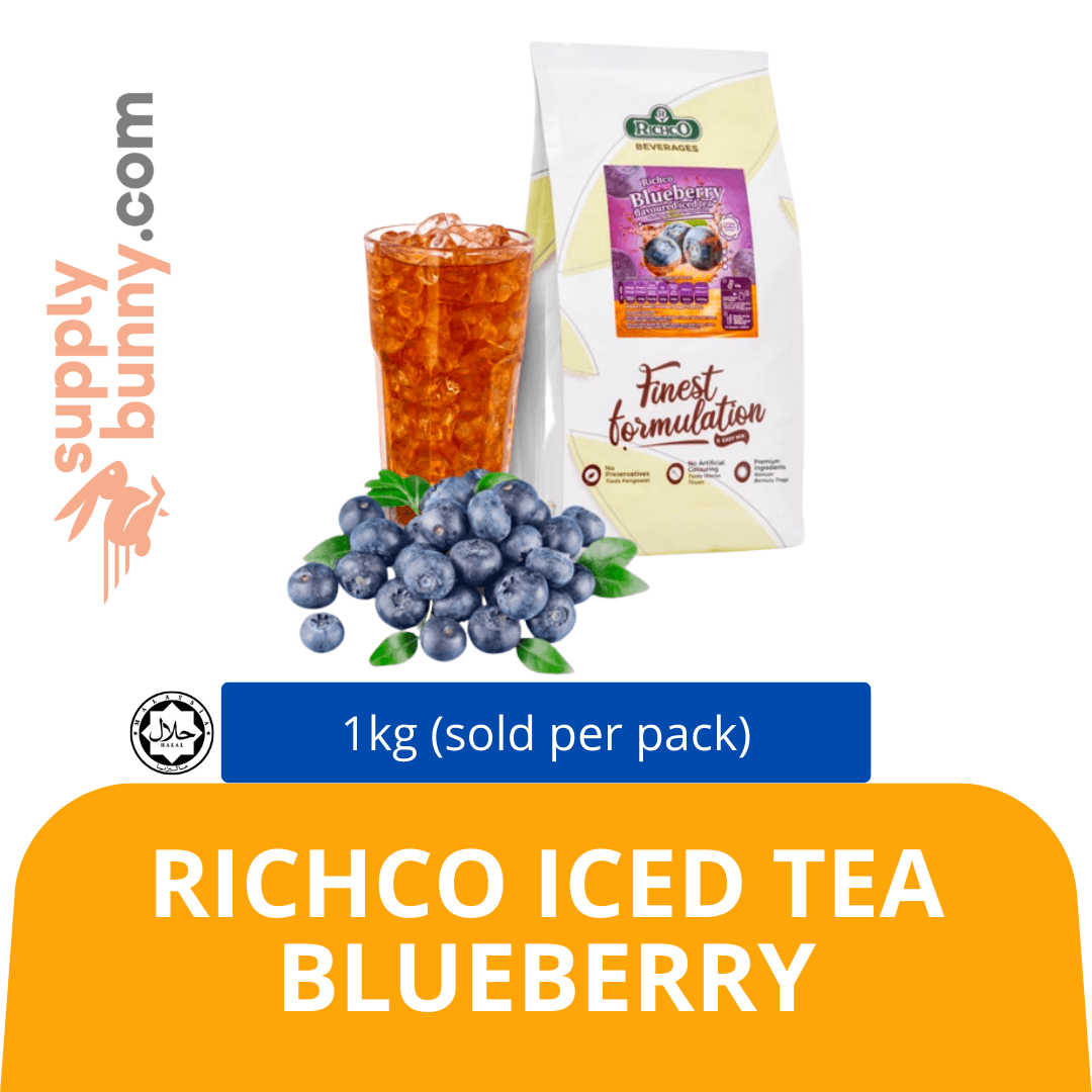 RichCo Iced Tea Blueberry 1kg (sold per pack) RichCo