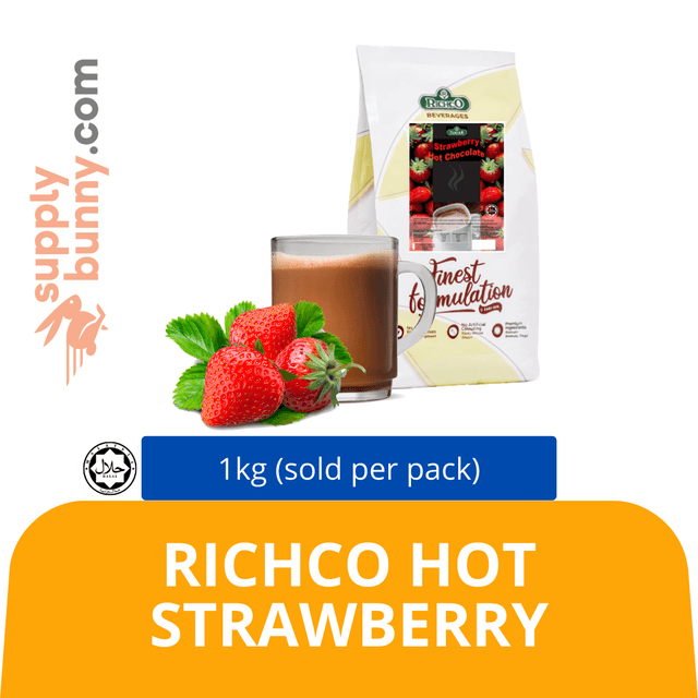 RichCo Hot Chocolate Strawberry 1kg (sold per pack) RichCo