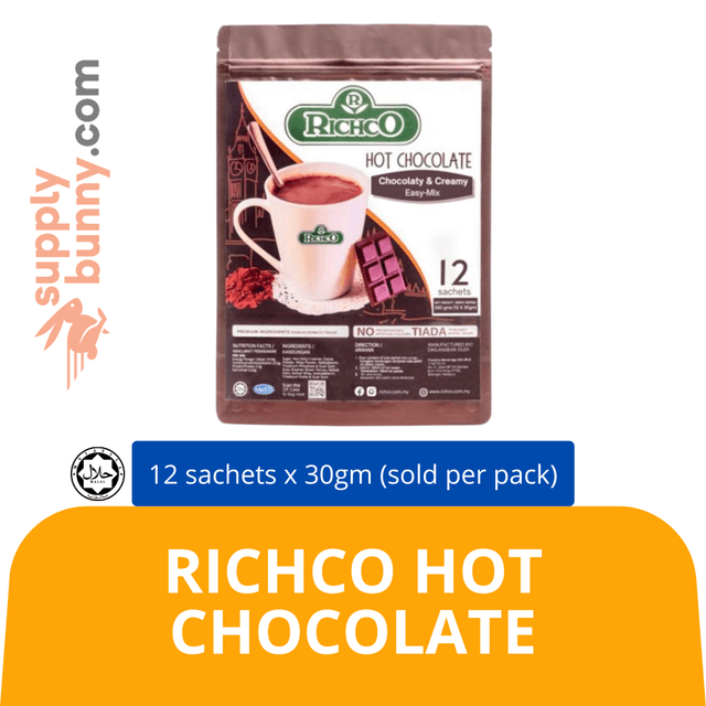 RichCo Hot Chocolate (12 sach x 30gm) (sold per pack) RichCo
