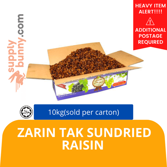 Zarin Tak Sundried Raisin 10kg (sold per carton)