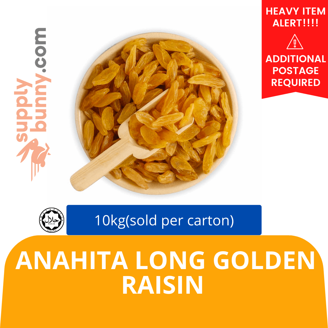 Anahita Long Golden Raisin 10kg (sold per carton)