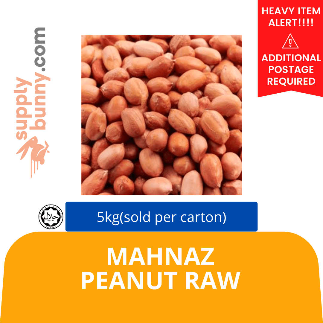 Mahnaz Peanut Raw 5kg (sold per carton)