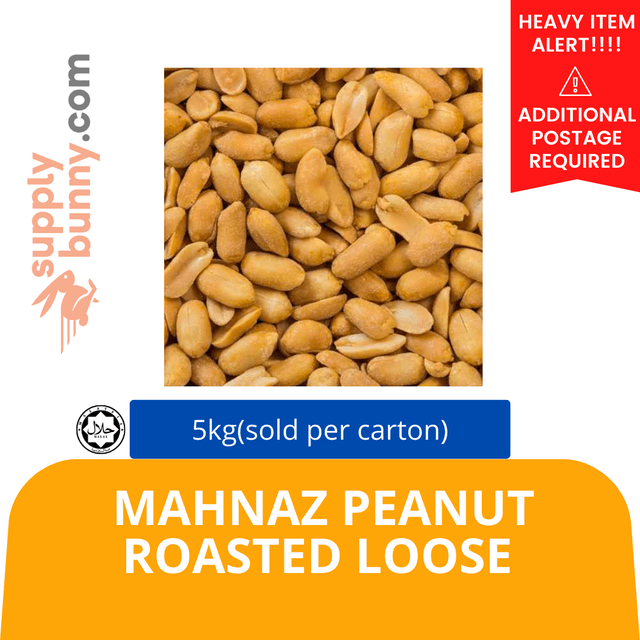 Mahnaz Peanut Roasted Loose 5kg (sold per carton)