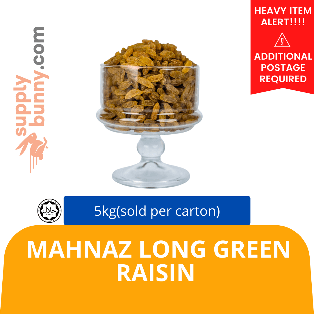 Mahnaz Long Green Raisin 5kg (sold per carton)