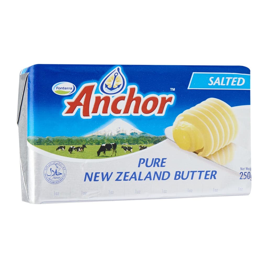 Anchor Salted Butter Pat 250gm x40 (Sold per carton)