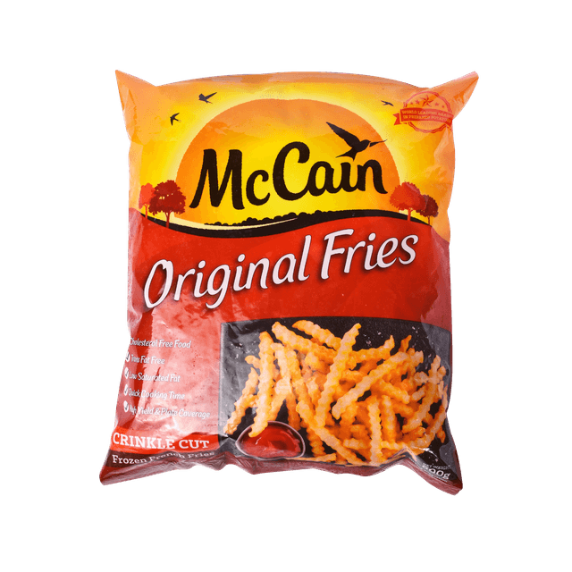 McCain Crinkle Cut 600g x12pkt (Sold per carton)