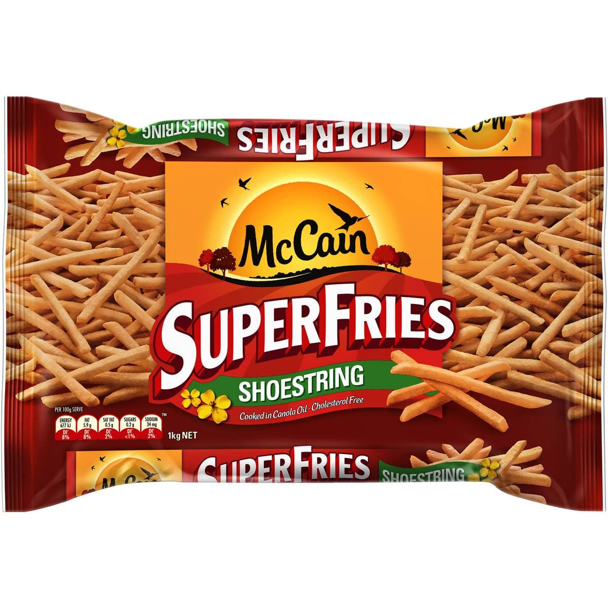 McCain Shoestring 1kg x12pkt (Sold per carton)