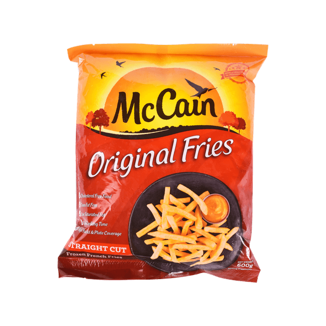 McCain Straight Cut 600gm x12pkt (sold per carton)
