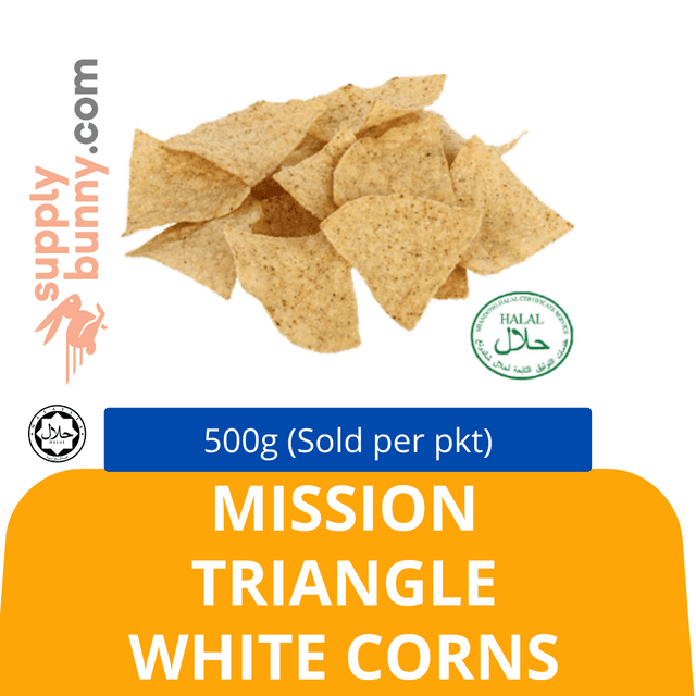 Mission Triangle White Corns 500g/pkt (Sold per pkt)