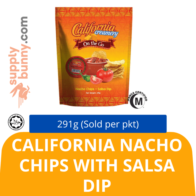 California Nacho Chips with Salsa Dip 291g/pkt (Sold per pkt)