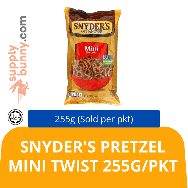 Snyder's Pretzel Mini Twist 255g/pkt (Sold per pkt)