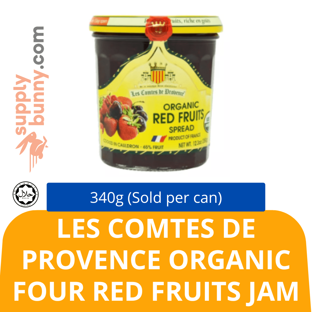 Les Comtes de Provence Organic Four Red Fruits Jam 340g/can (Sold per can)