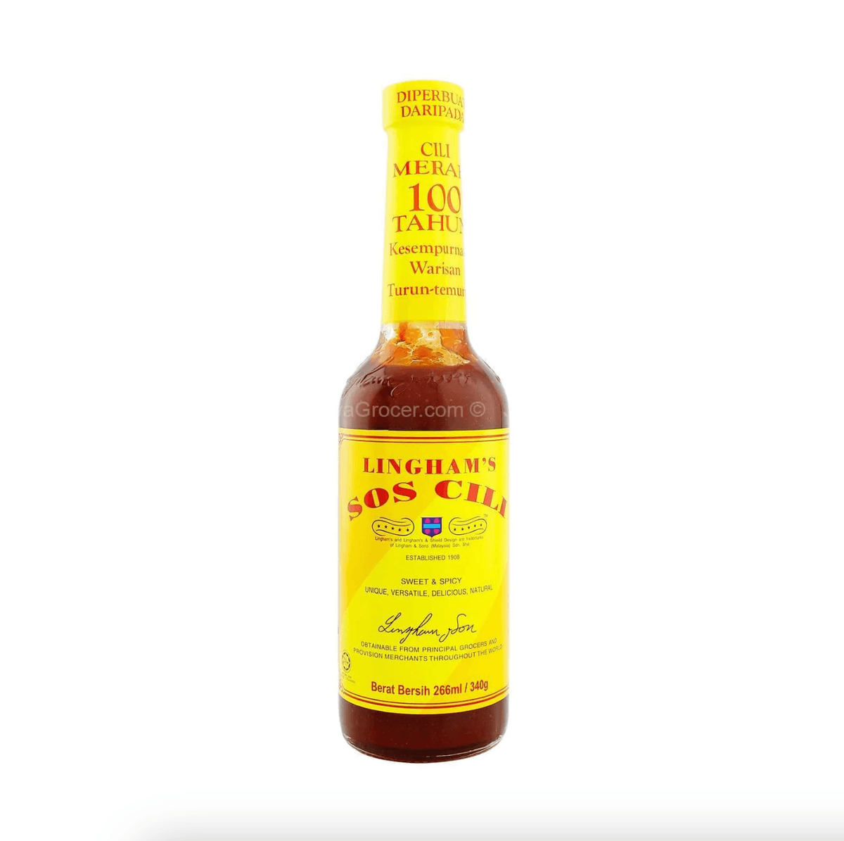 Lingham Chili Sauce 266gm x 12btl (Sold per carton)