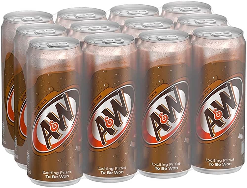 A&W Sarsaparilla 320ml x 12 (sold per carton)