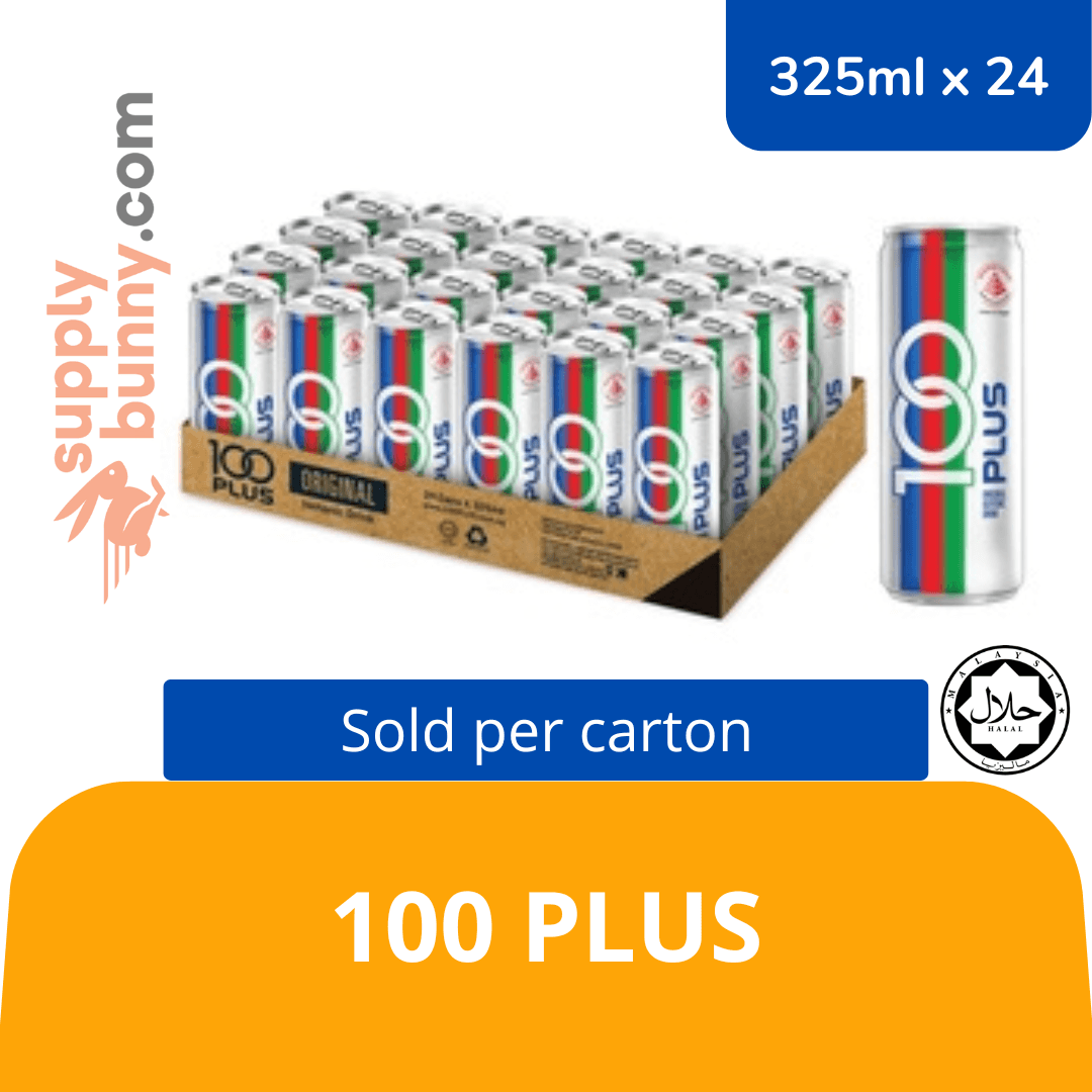 100 Plus 325ml x 24 (sold per carton)