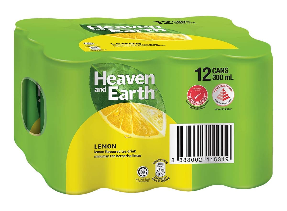 Heaven & Earth Lemon 300ml x 12 (sold per carton)