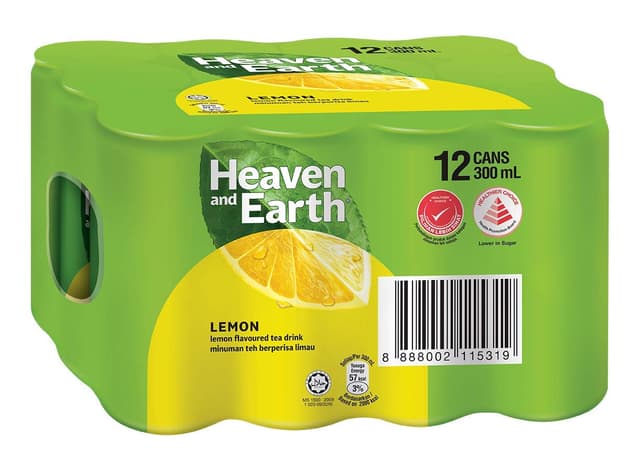 Heaven & Earth Lemon 300ml x 12 (sold per carton)