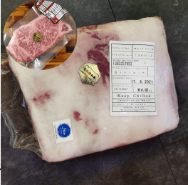 JAP Wagyu Sirloin 3-5kg/block A5 KAGOSHIMA (sold per weighing)