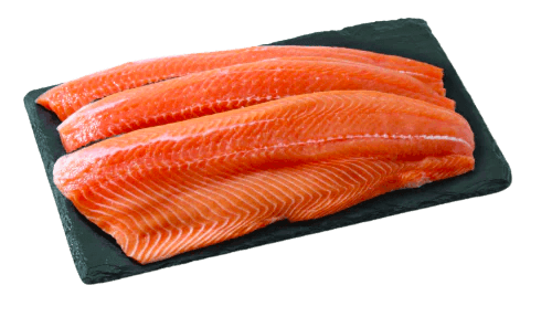 Frozen Atlantic Salmon Fillet with Skin (sold per kg)