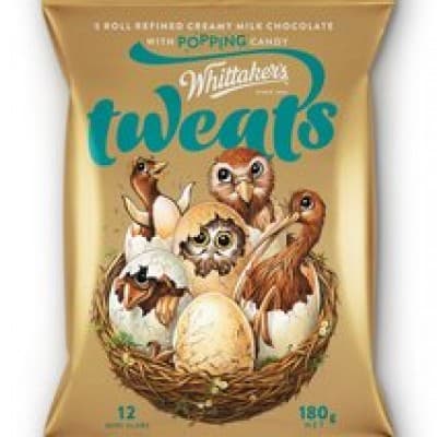 WHITTAKER'S Share Bags Tweats (In-Out) 180gm/pack (12 packs per carton) - GBA P.Code: WTK20008