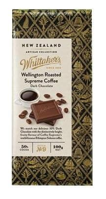 WHITTAKER'S Wellington Roasted Supreme Coffee 100gm/pack (20 packs per carton) - GBA P.Code: WTK30006