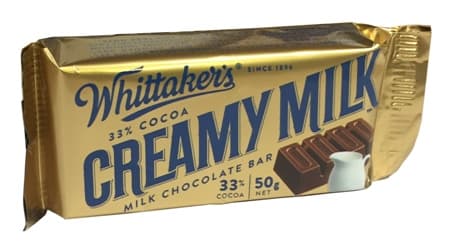 WHITTAKER'S Slab Creamy Milk 50gm/pack (10 packs per carton) - GBA P.Code: WTK52002
