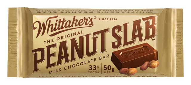 WHITTAKER'S Slab Peanut 50gm/pack (10 packs per carton) - GBA P.Code: WTK52003