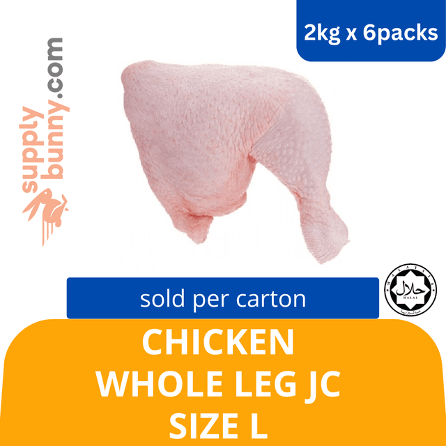 Chicken Whole Leg JC - size L 2kg/pack (6packs per carton)