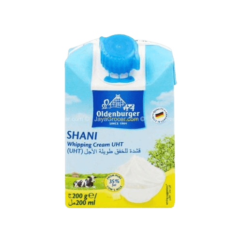 Oldenburger Longlife UHT Whipping Cream 200ml (sold per pack)
