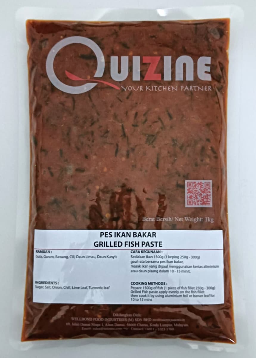 Quizine Grilled Fish Paste (Asian Series) 1kg/pack (sold per pack)