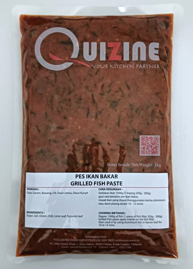 Quizine Grilled Fish Paste (Asian Series) 1kg/pack (sold per pack)