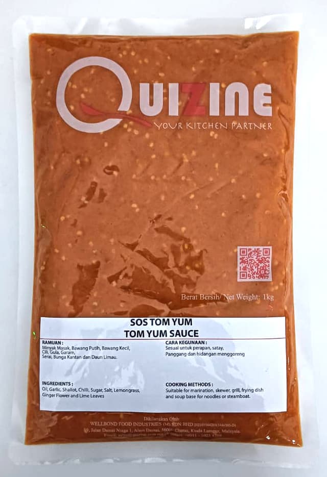 Quizine Tom Yum Paste (Thai Series) 1kg/pack (sold per pack)