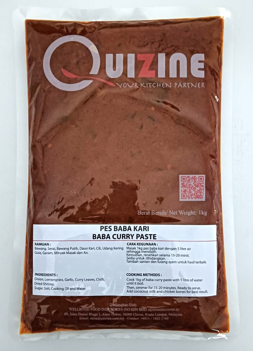 Quizine Sanjan Curry Paste (Asian Series) 1kg/pack (sold per pack)
