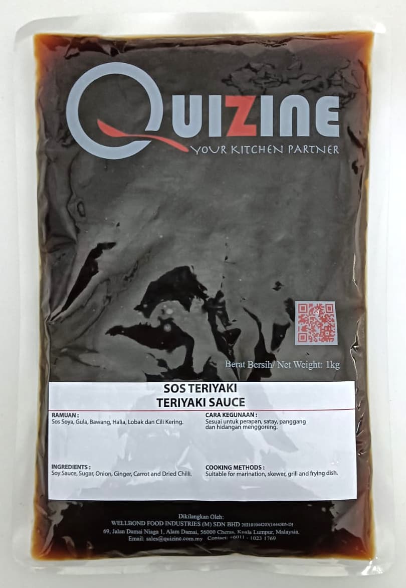 Quizine Teriyaki Sauce (Asian Series) 1kg/pack (sold per pack)