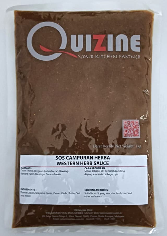 Quizine Western Herbs Sauce (Western Series) 1kg/pack (sold per pack)