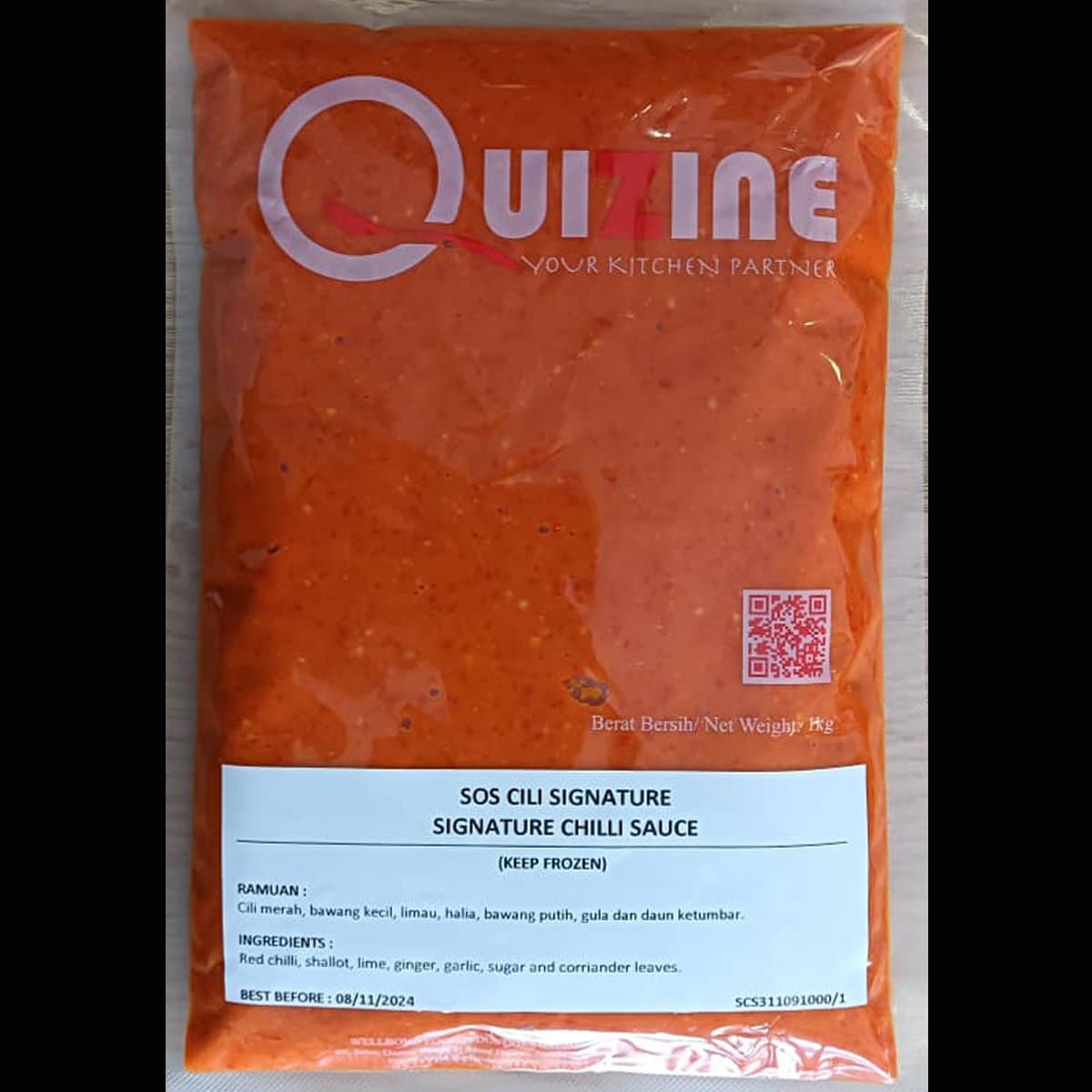 Quizine Signature Chilli Sauce (Chili Series) 1kg/pack (sold per pack)