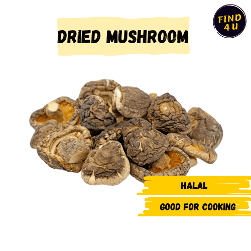 Halal Dried Shitake Mushroom 3kg (sold per pack)