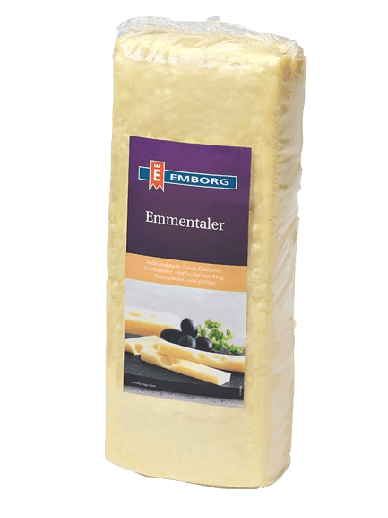 Emborg Emmental Cheese Block 2.8kg± (sold per weight/block)