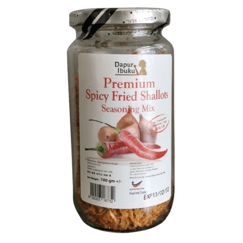 Dapur Ibuku Premium Spicy Fried Shallot (Seasoning Mix) 100g/bottle (20 bottles per carton)