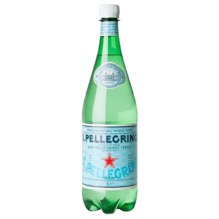San Pellegrino Sparkling Natural Mineral Water PLASTIC 1L/bottle (12 bottles per carton)
