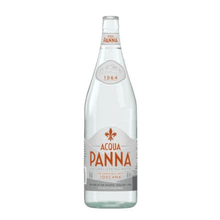 Acqua Panna Natural Mineral Water GLASS (Crown Cap) 1L/bottle (12 bottles per carton)